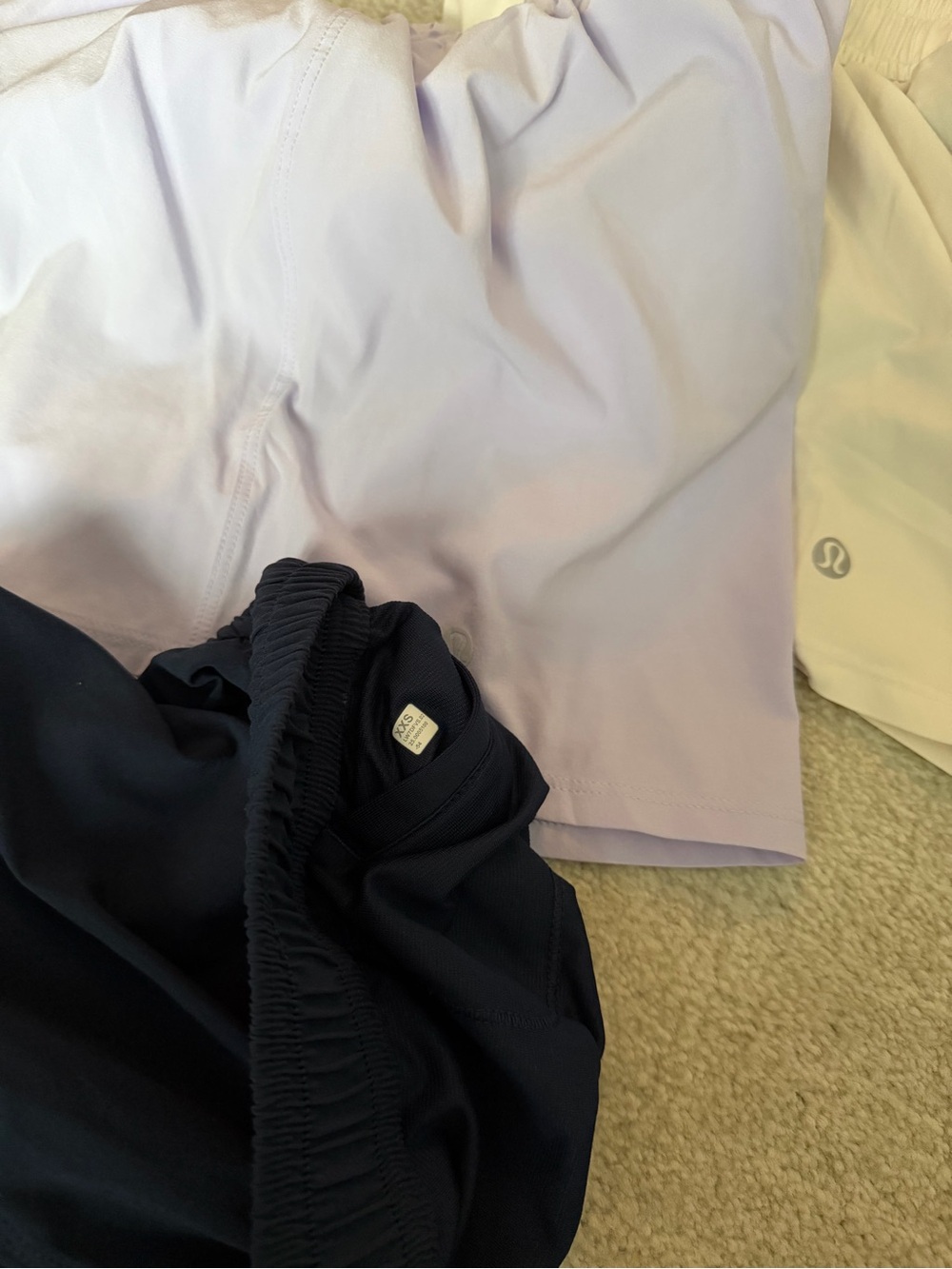 lululemon athletica Men’s Lavender and Navy Performance Polo